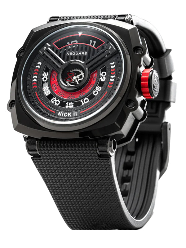 NSquare Nick II Automatic Watch N12.2 Black/Red 3