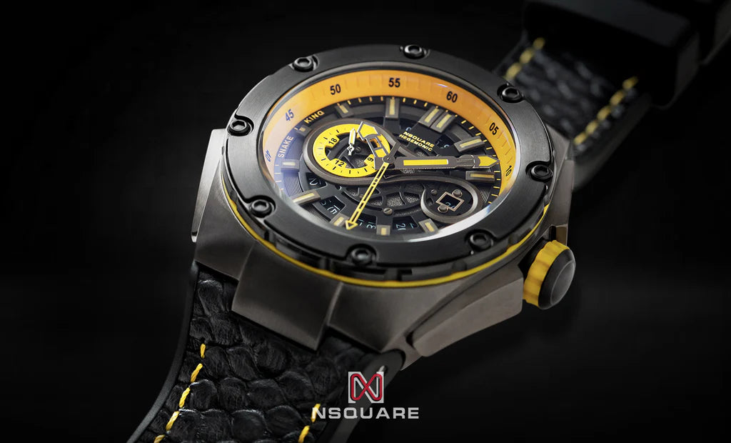 NSquare SnakeKing Automatic Watch N10.3 Gray/Tour Yellow/Black 4