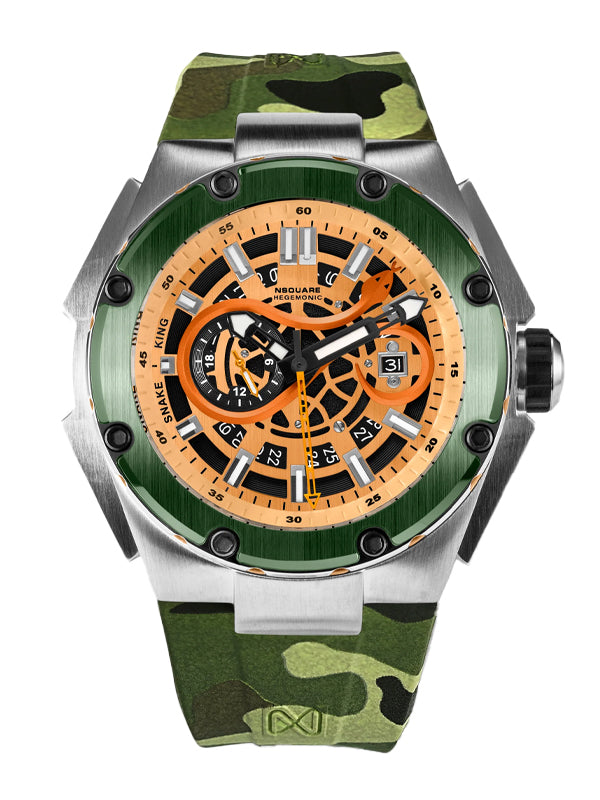 NSquare SnakeKing Automatic Watch N10.9 Green Magic Camo