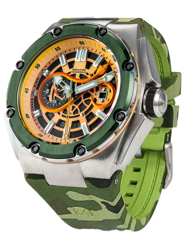 NSquare SnakeKing Automatic Watch N10.9 Green Magic Camo 3