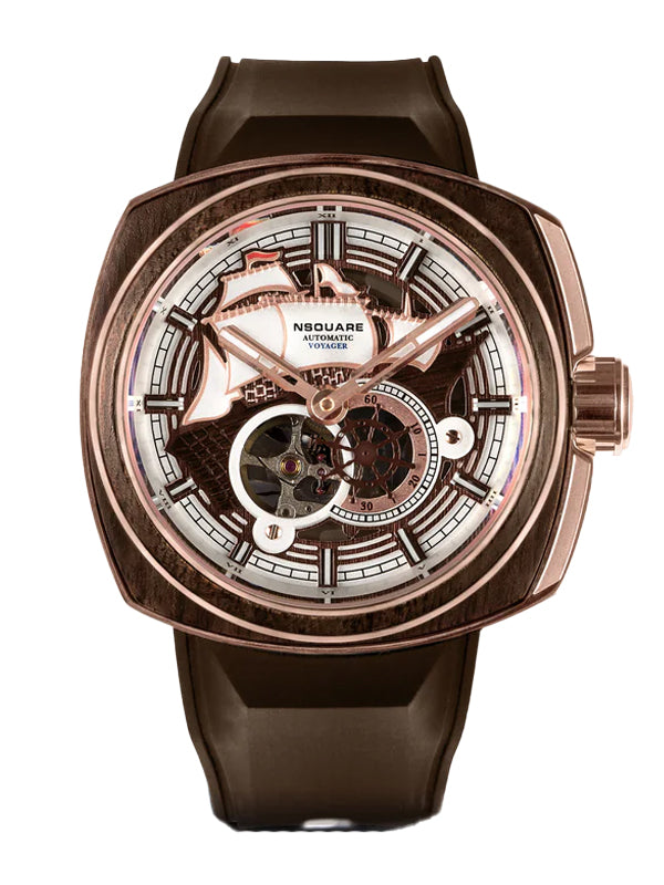 NSquare Voyager Automatic Watch N25.1 RG Brown