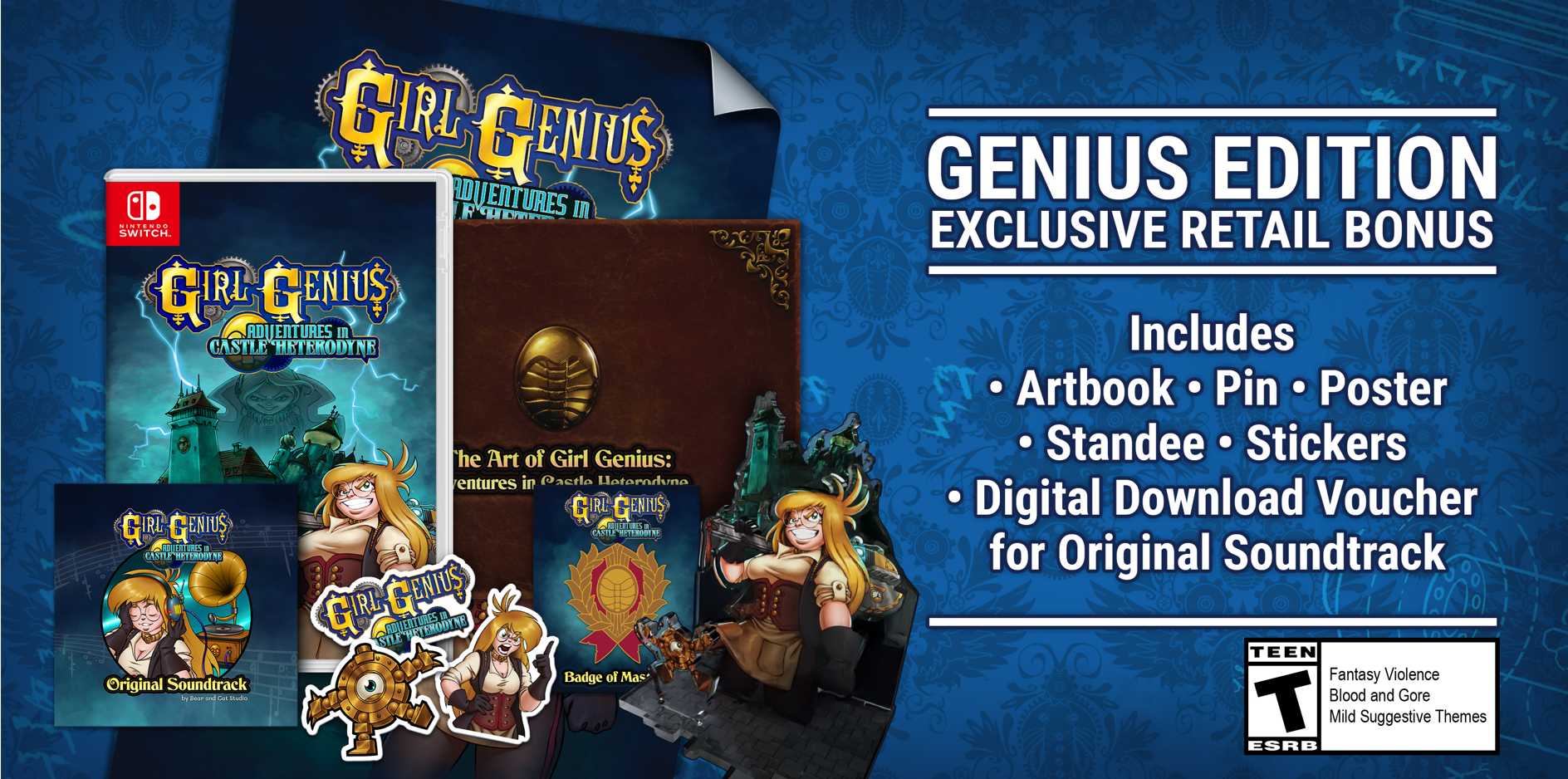 Nintendo Switch  Girl Genius: Adventures in Castle Heterodyne Genius Edition 2