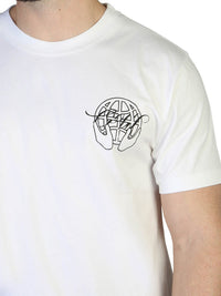 Off-White Hand Arrow-Print Slim T-shirt in White Color 5