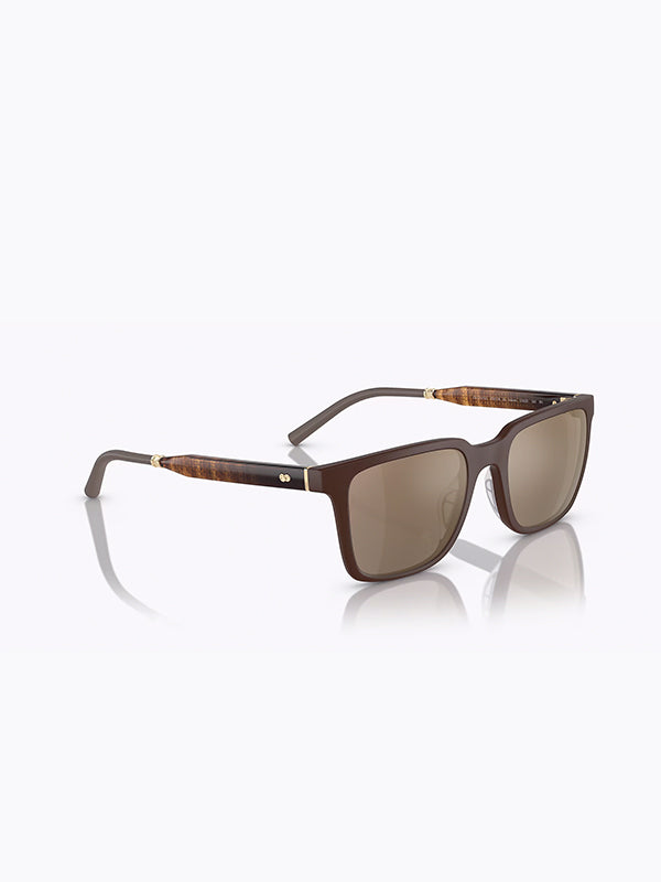 Oliver Peoples Mr Federer Sunglasses in Umbre-Desert Flash Mirror Color 3