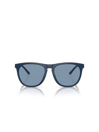 Oliver Peoples Roger Federer R-1 Sunglasses in Semi-Matte Blue Ash-Marine Color  4