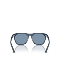 Oliver Peoples Roger Federer R-1 Sunglasses in Semi-Matte Blue Ash-Marine Color  6