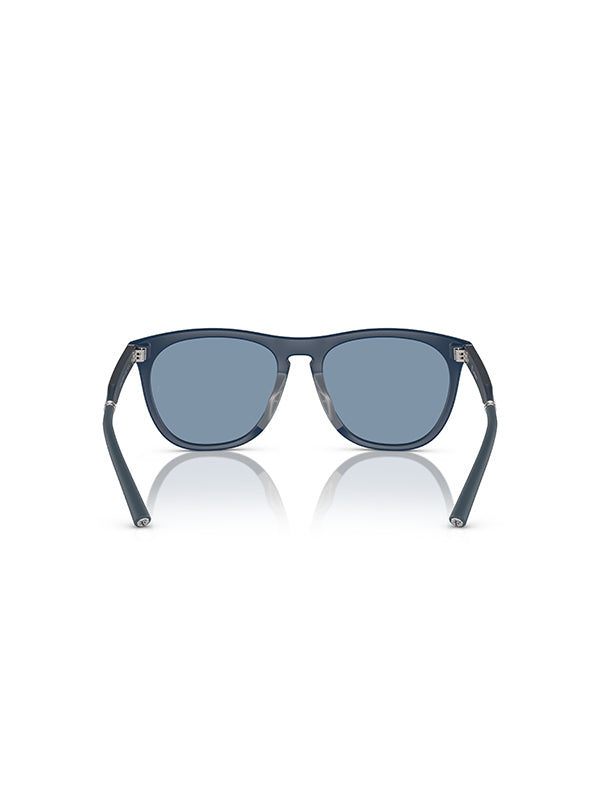 Oliver Peoples Roger Federer R-1 Sunglasses in Semi-Matte Blue Ash-Marine Color  6