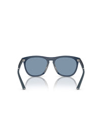 Oliver Peoples Roger Federer R-1 Sunglasses in Semi-Matte Blue Ash-Marine Color  6