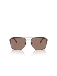 Oliver Peoples Roger Federer R-2 Sunglasses in Brick/Silver Sierra Color 2