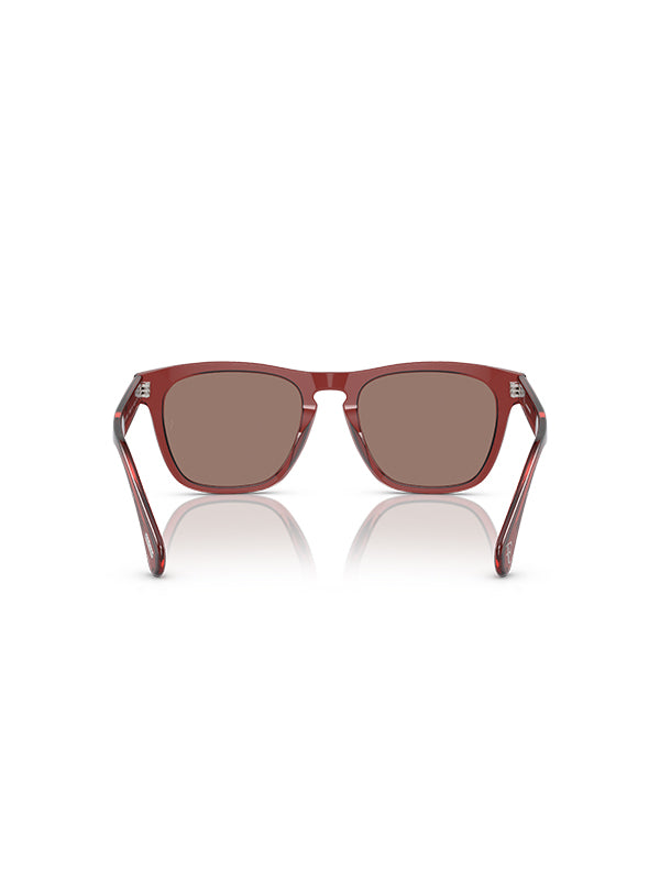 Oliver Peoples Roger Federer R-3 Sunglasses in Brick Sierra Color 5