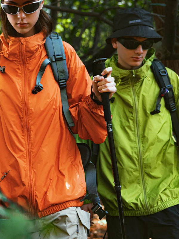 Packable Lightweight UV Protection Jacket in Green Color 4