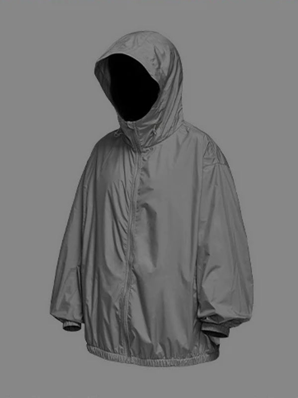 Packable Lightweight UV Protection Jacket in Grey Color 2