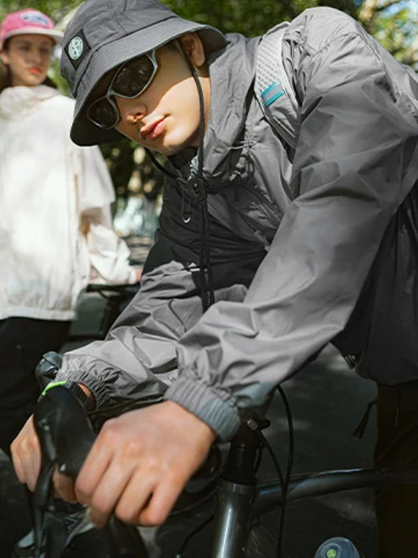 Packable Lightweight UV Protection Jacket in Grey Color 3