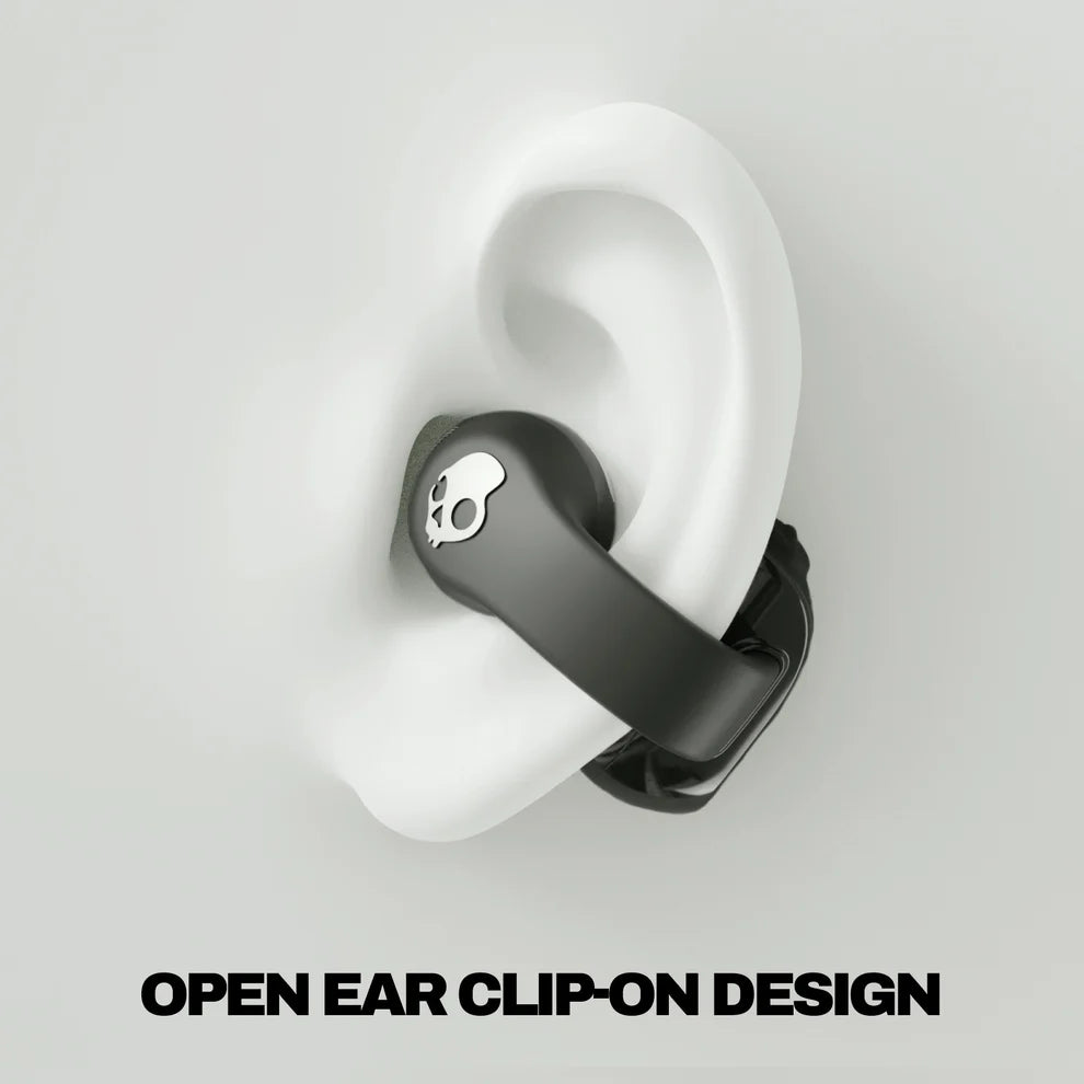 Skullcandy Push® 720 Open True Wireless Open-Ear Earbuds in Black/Silver Color