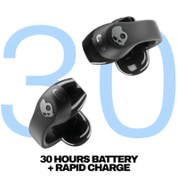 Skullcandy Push® 720 Open True Wireless Open-Ear Earbuds in Black/Silver Color