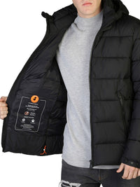 Save The Duck Boris Hooded Puffer Jacket in Black Color 6