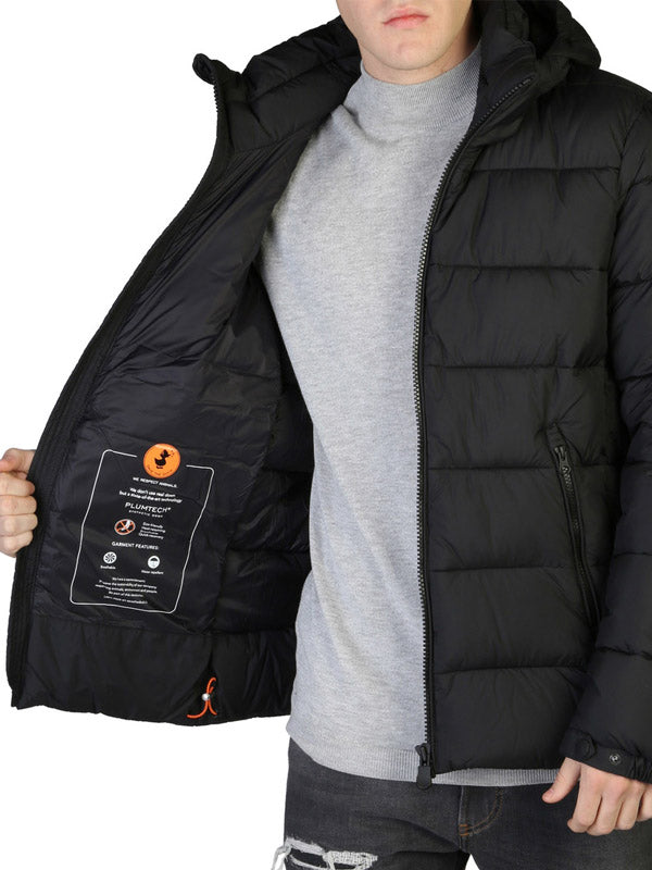 Save The Duck Boris Hooded Puffer Jacket in Black Color 6