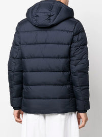 Save The Duck Boris Hooded Puffer Jacket in Blue Black Color 9