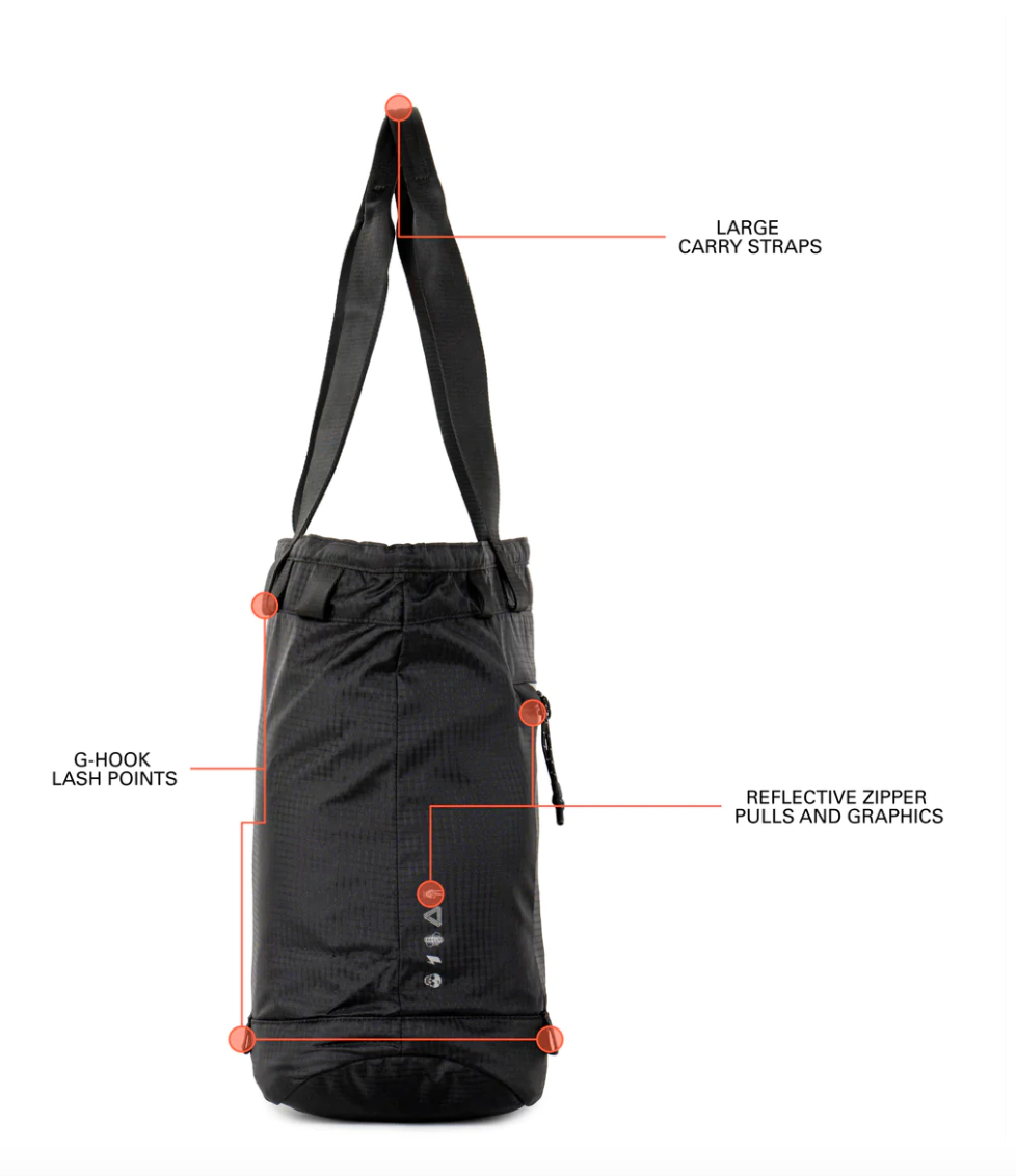 Rennen Ripstop Tote in Black Color 11