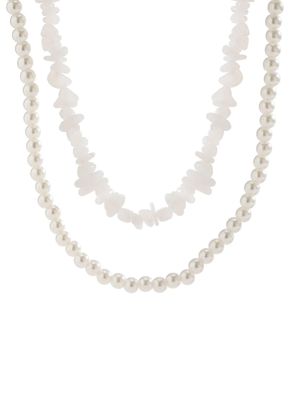 Set of 2 Stones & Beads Necklaces 2