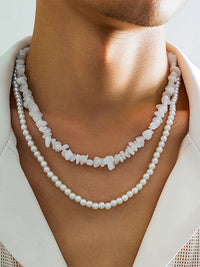 Set of 2 Stones & Beads Necklaces 3