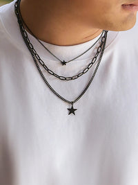 Set of 3 Stars & Chain Necklaces 2