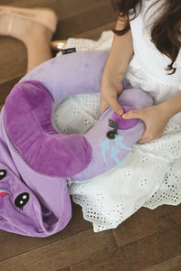 Travelmall 3D Inflatable Neck Pillow with Patented Pump and Hood Unicorn 5