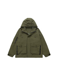 Wind and Waterproof Jacket (with mini compass on zip) in Green Color