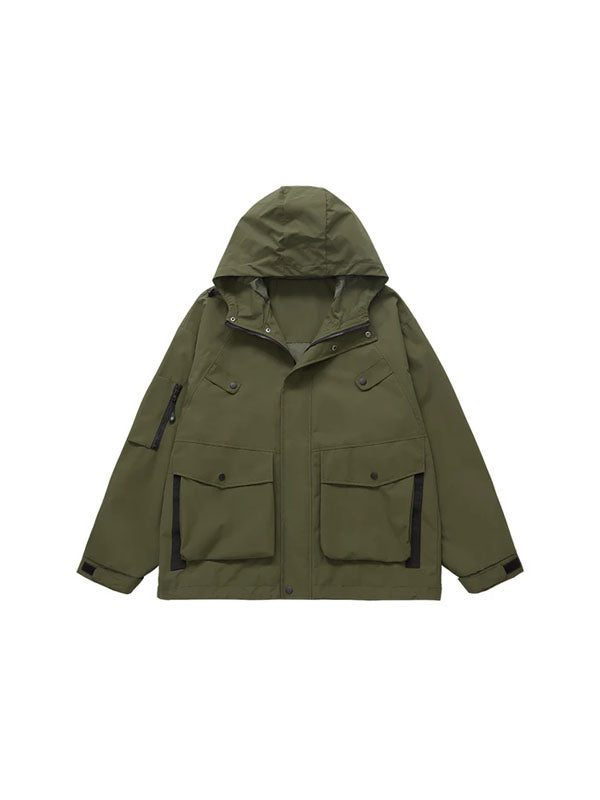 Wind and Waterproof Jacket (with mini compass on zip) in Green Color