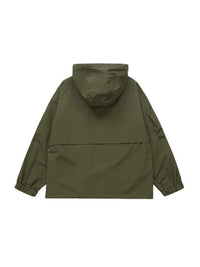 Wind and Waterproof Jacket (with mini compass on zip) in Green Color 2