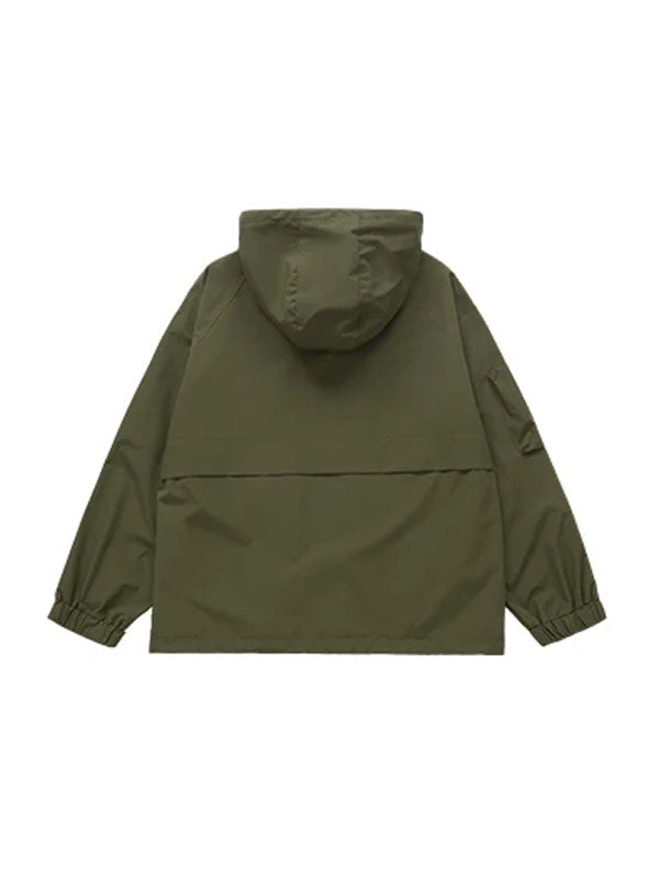 Wind and Waterproof Jacket (with mini compass on zip) in Green Color 2