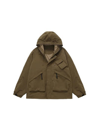 Windbreaker Jacket in Brown Color