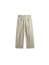 Wrinkled Baggy Pants in Khaki Color 2