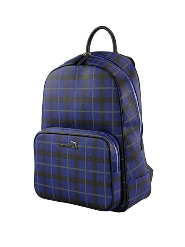 harmont&blaine Blue Plaid Backpack 2