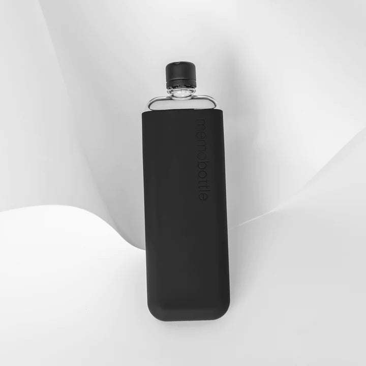 memobottle™ Slim Silicone Sleeve in Black Ink Color 3
