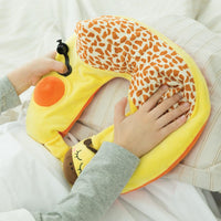 Travelmall Kid's Inflatable Neck Pillow With Patented 3D Pump, Giraffe Edition