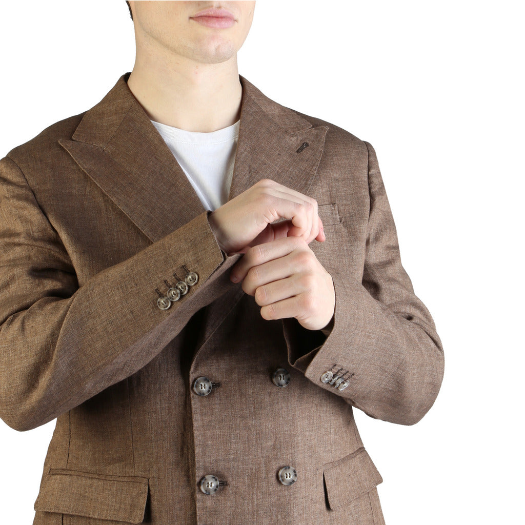 Yes Zee Linen Jacket  in Brown Color 3