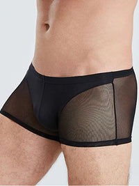 Black Translucent Mesh Boxer Brief (Set of 2) 5