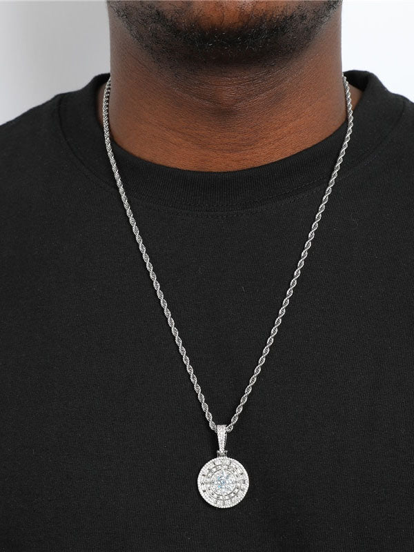 Compass Rope Chain Necklace