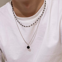 Crystal Bead Chain Necklace Set (2 Pieces) 2