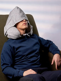 Determinant Hoodie Pillow in Mélange Grey Color 6