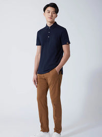 Determinant x FC Barcelona Regal Pique Polo Navy Shirt 4