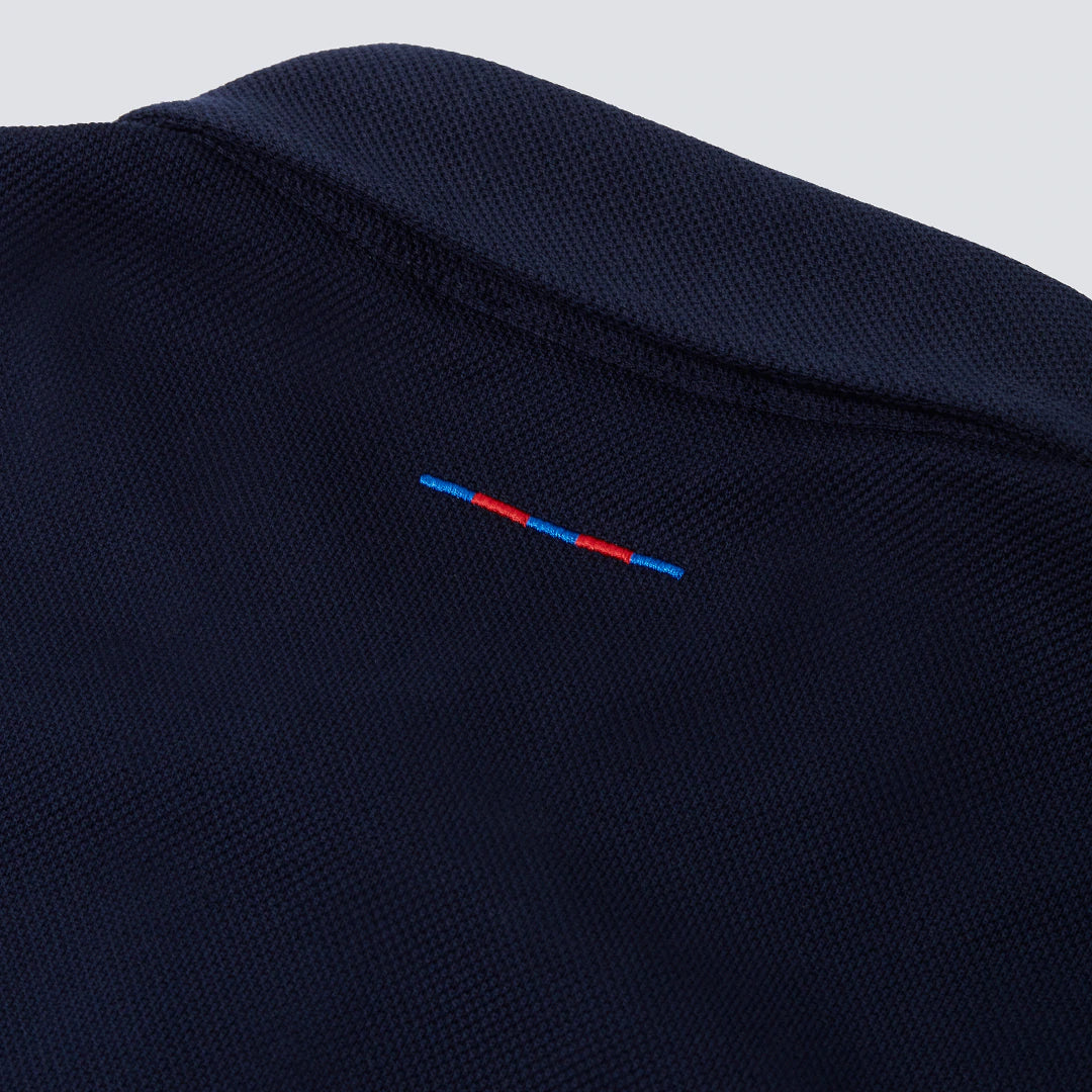 Determinant x FC Barcelona Regal Pique Polo Navy Shirt 5
