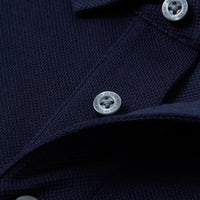 Determinant x FC Barcelona Regal Pique Polo Navy Shirt 8