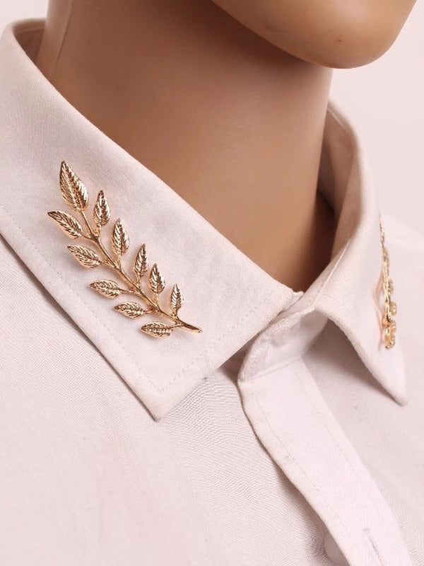Gold Leaf Brooch 2