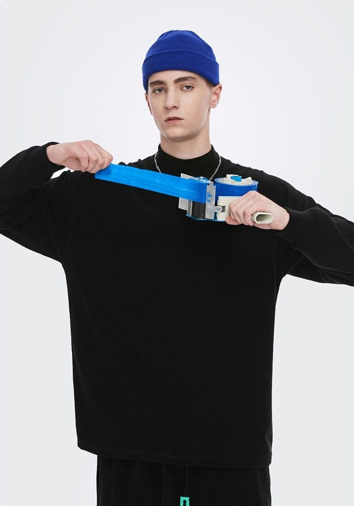 Semi Turtleneck Sweatshirt Black 2