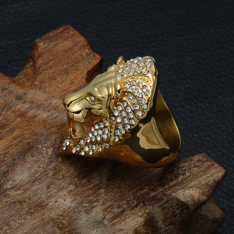 Lion Head Ring 5