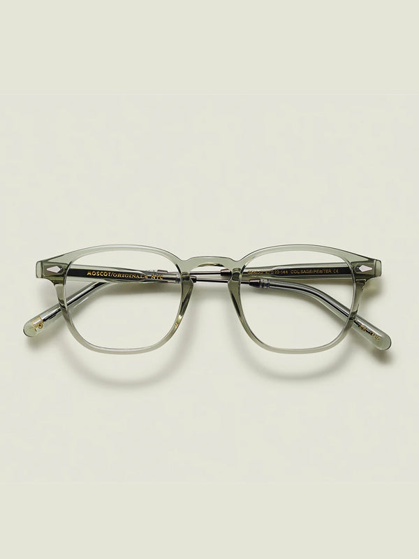 Moscot Genu Optical Glasses in Sage/Pewter Color