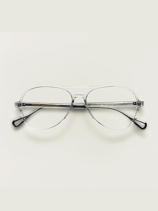 Moscot Korva-TT Optical Glasses in Light Grey/Silver Color