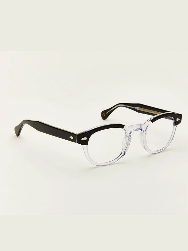 Moscot Lentosh Optical Glasses in Black Crystal Color